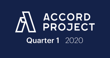 Accord Project Quarter 1, 2020